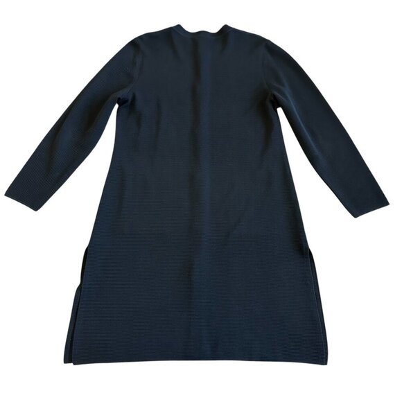 Exclusively Misook Long Length Black Cardigan Sweater Button-Down Stretch Medium - Picture 7 of 11